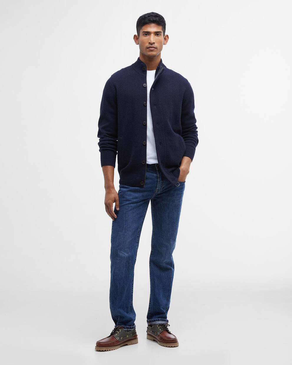 Essential Elbow-Patch Cardigan