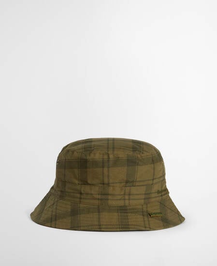 Bucket Hat Tartan Transport Dusky Green Tartan