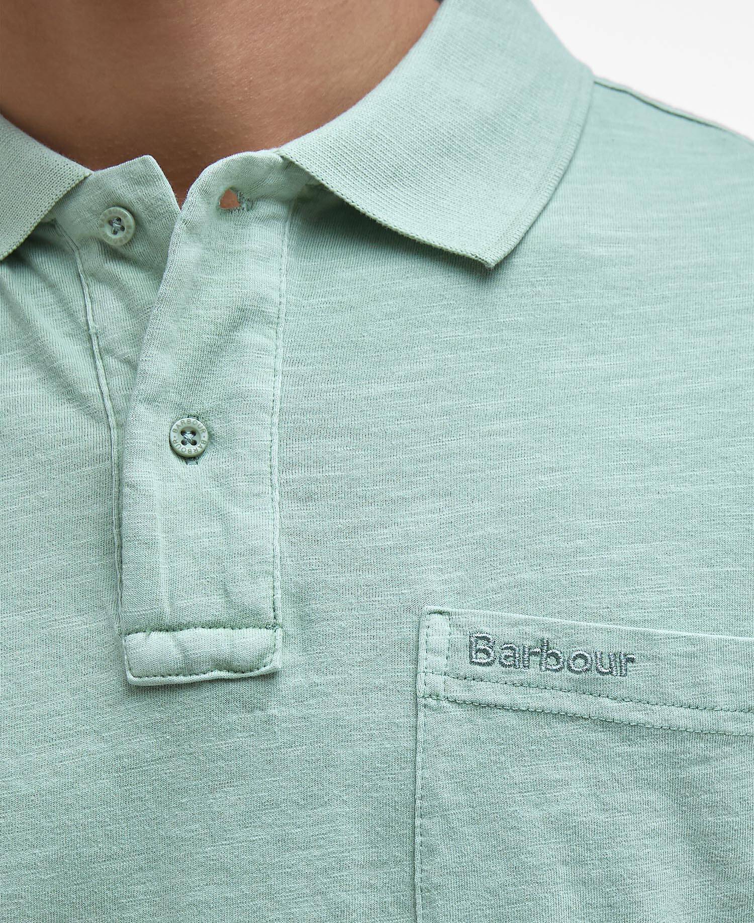 Pigment Dye Slub Polo Shirt image number 4