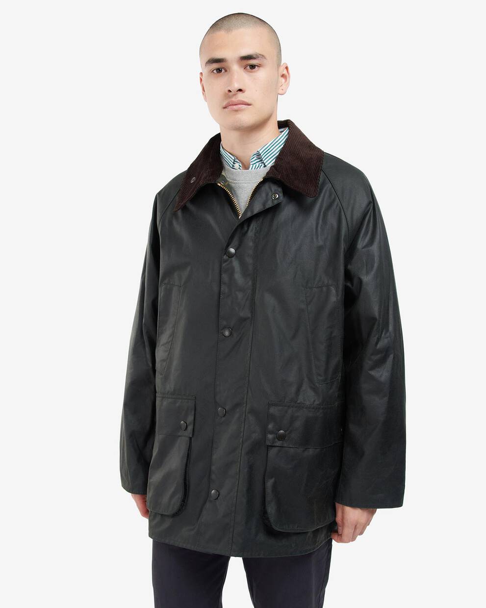 Oversized Bedale Waxed Jacket