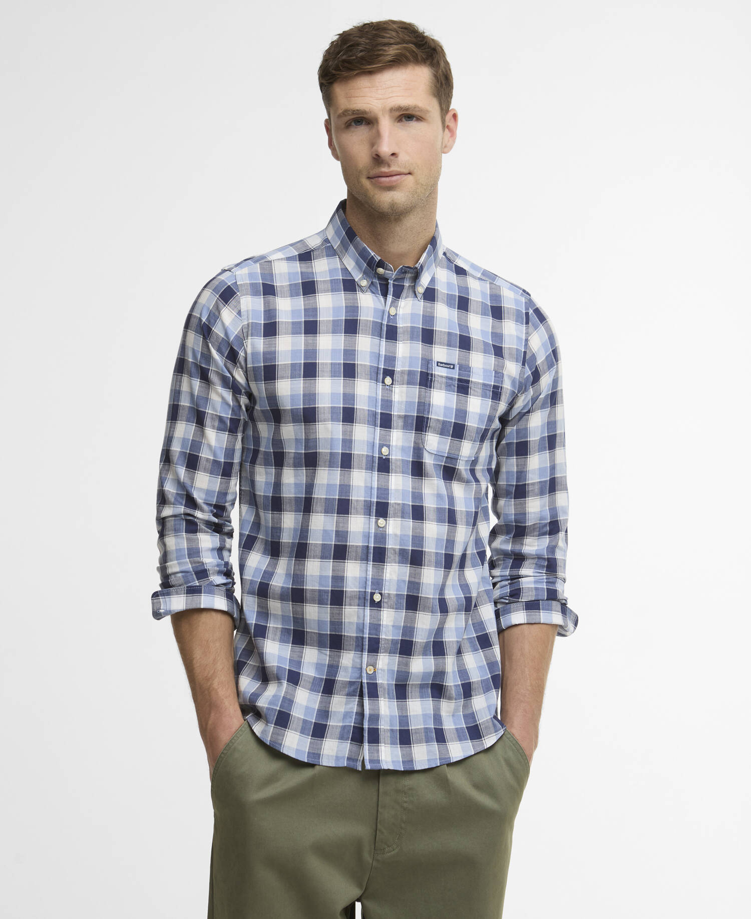 Hemd Harwood Gingham Tailored Blue image number 0