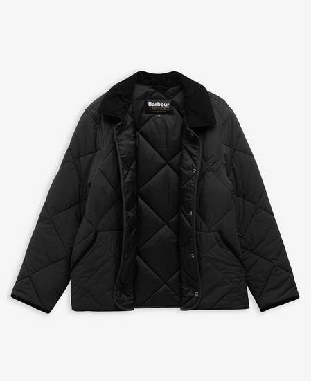 Modified Short Liddesdale Quilted Jacket Black