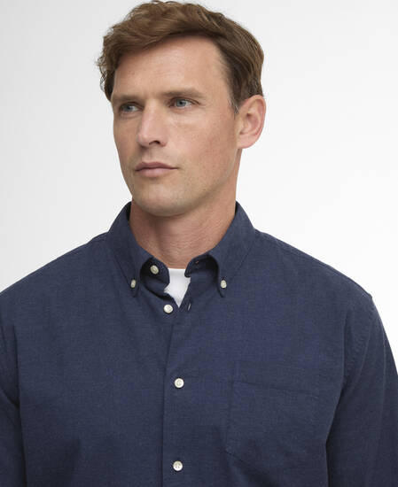 Aukside Regular Shirt Navy Marl