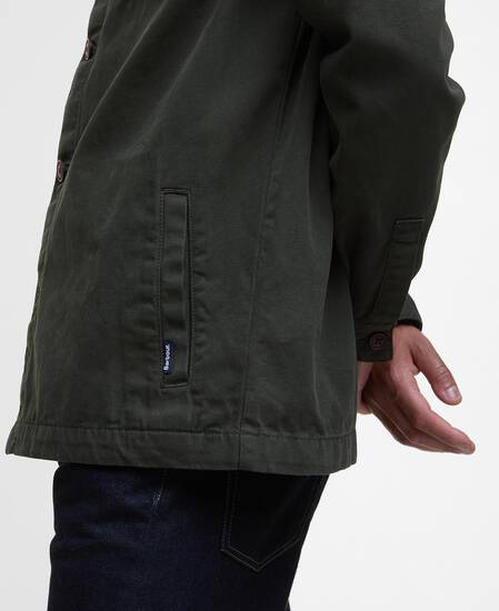 Washed Cotton Overshirt Forest