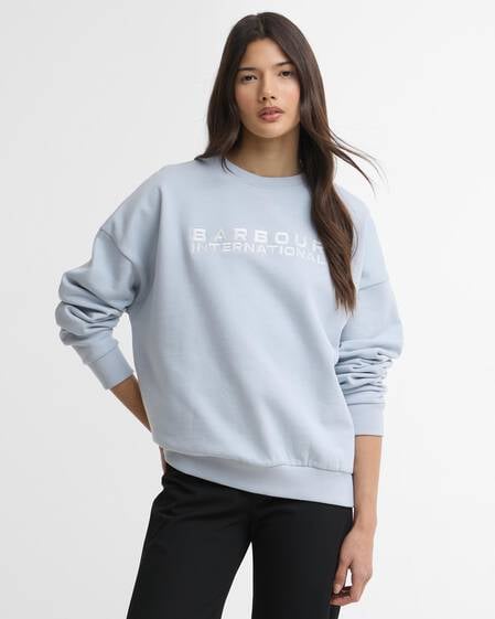 Sweatshirt Niamh Logo Pearl Blue