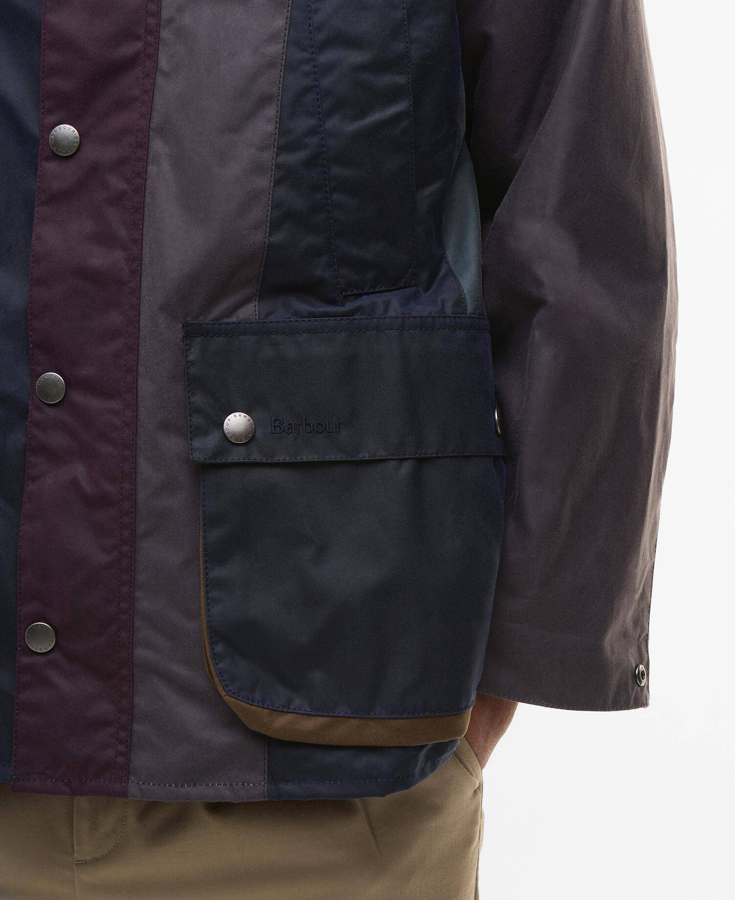 Paul Smith loves Barbour Striped Oversized Bedale Waxed Jacket image number 8
