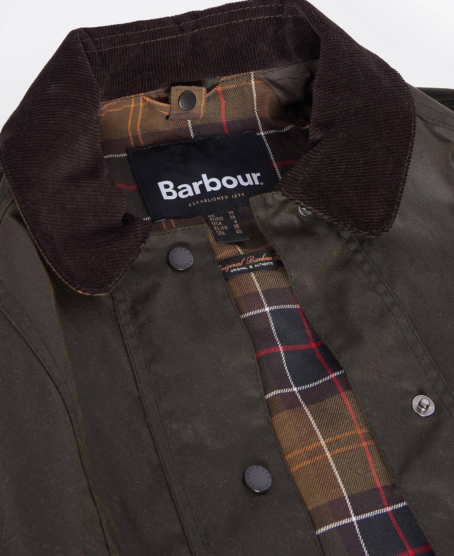Classic Beadnell&reg; Waxed Jacket Olive image number 8