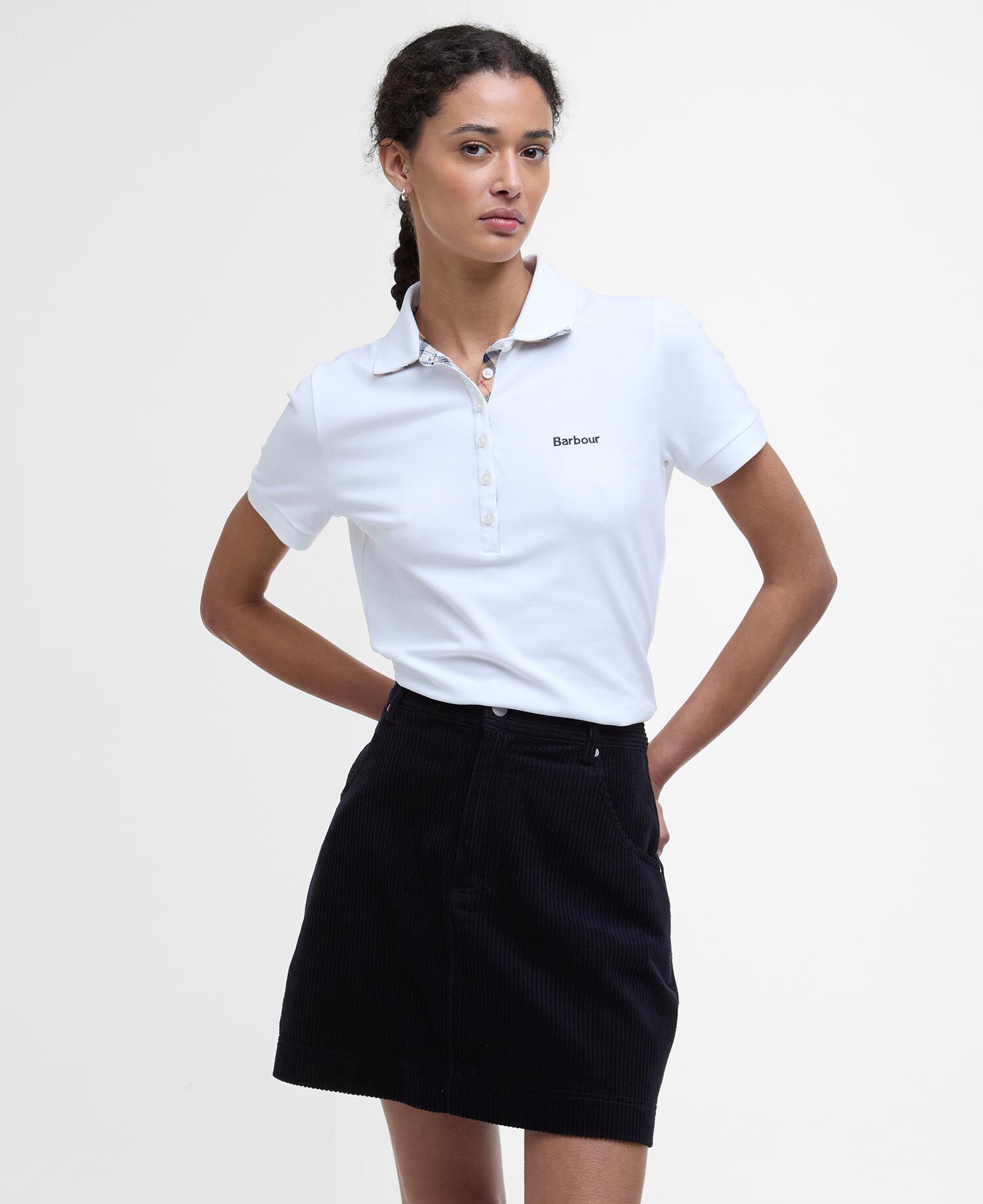 Portsdown Polo Shirt White/Hessian