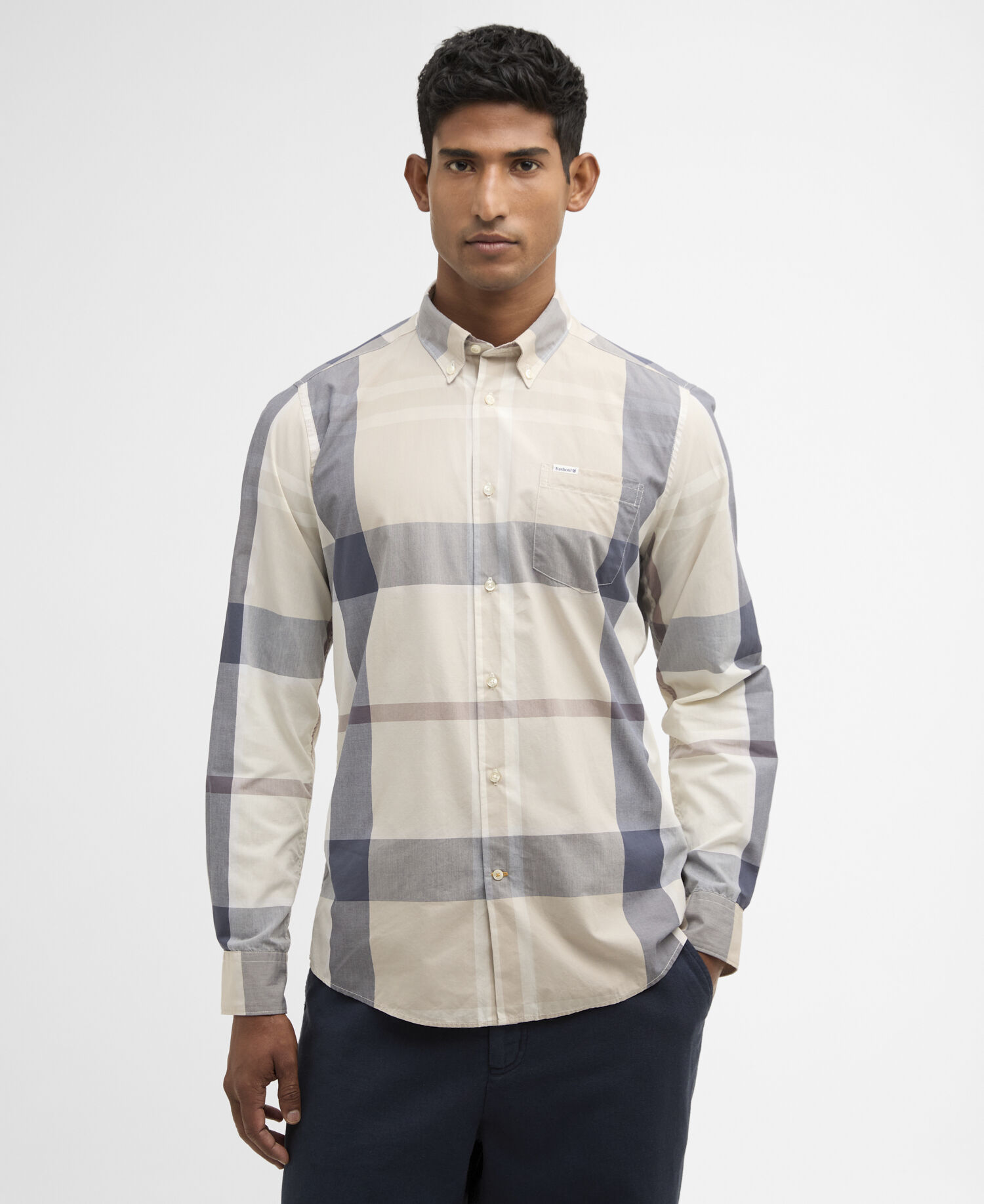 Harris Tailored Long-Sleeved Shirt Oban Mist Tartan