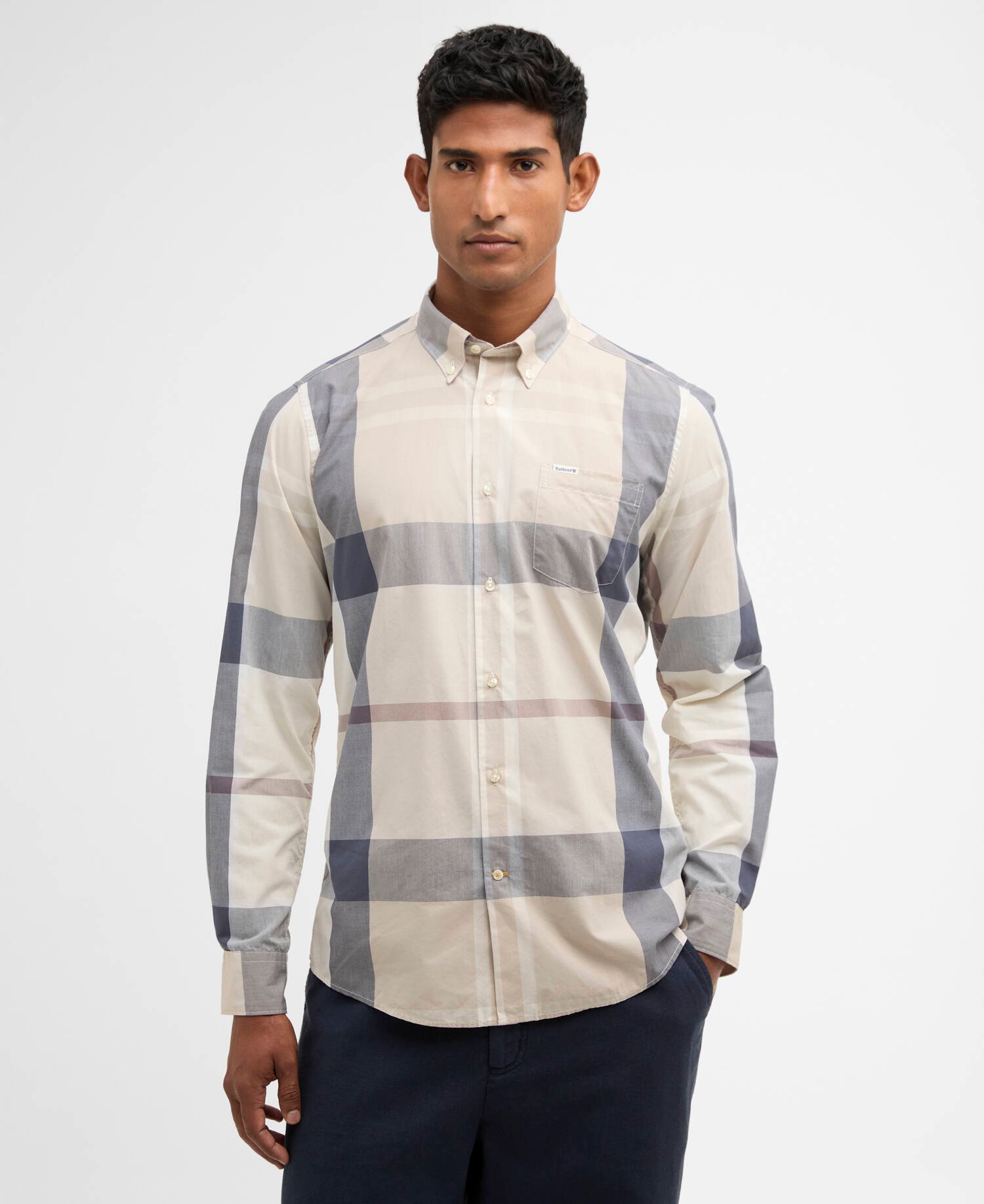 Harris Tailored Long-Sleeved Shirt Oban Mist Tartan image number 0