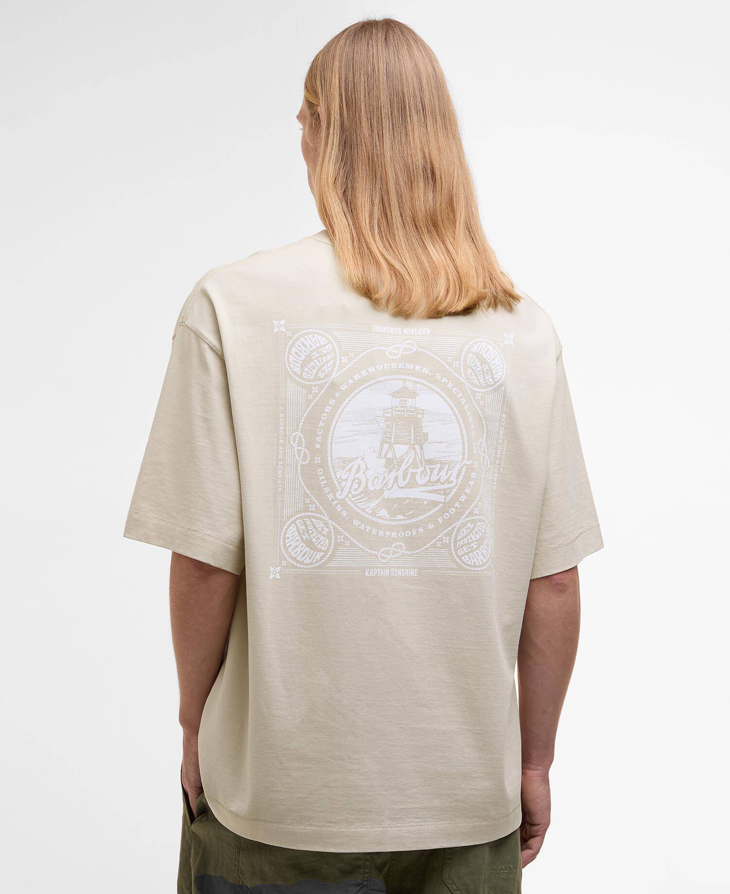 Barbour x Kaptain Sunshine Short-Sleeved T-Shirt Clay image number 2