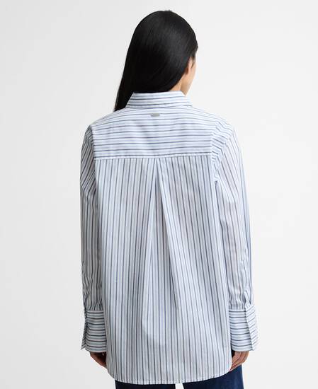 Hemd Fawley Striped Relaxed Celestial Blue/Folkstone Stripe