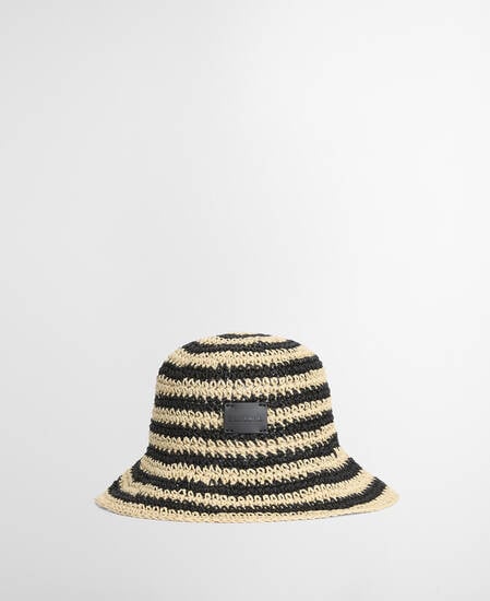 Annie Crochet Hat Black/Ecru