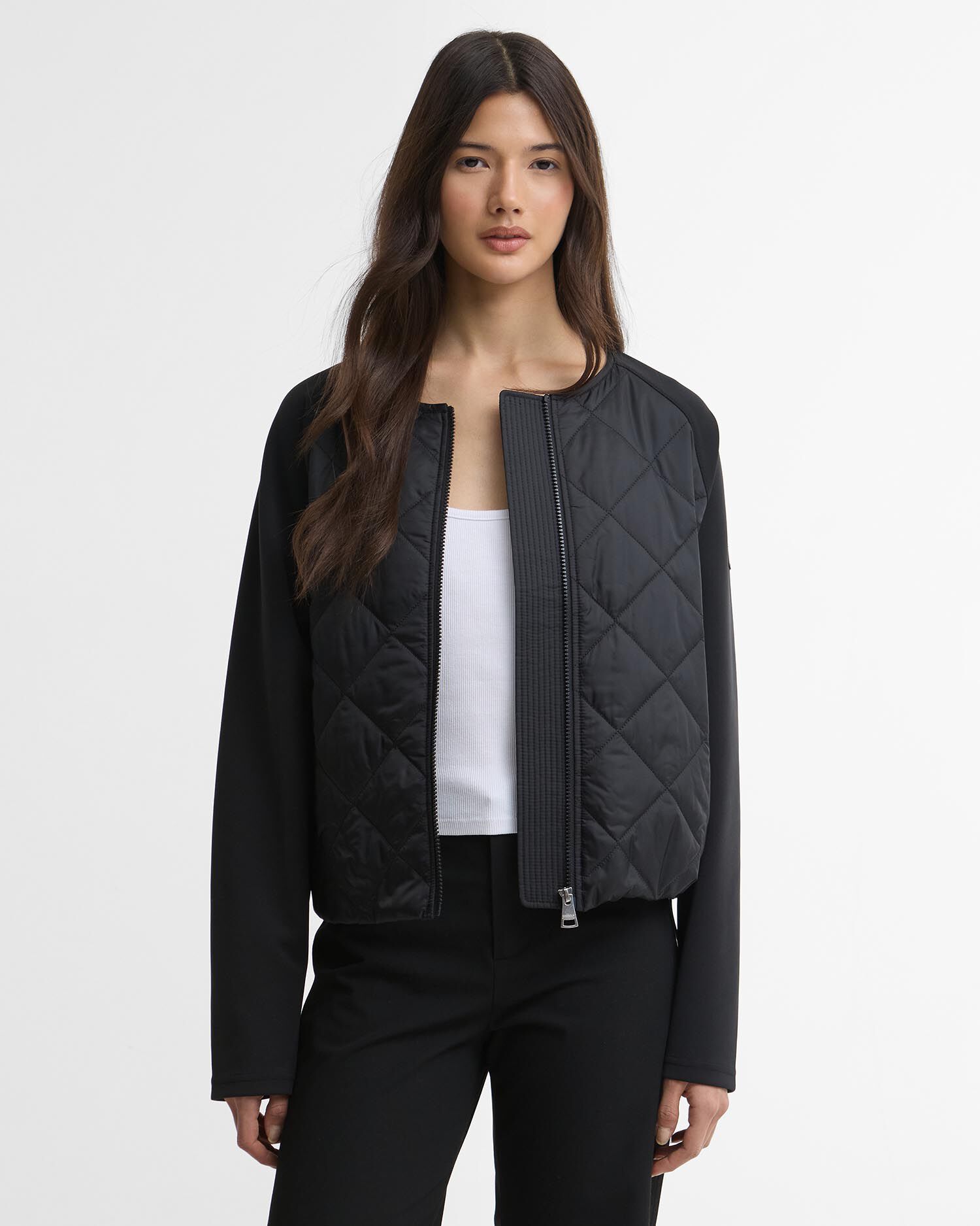 Seren Quilted Sweat Black