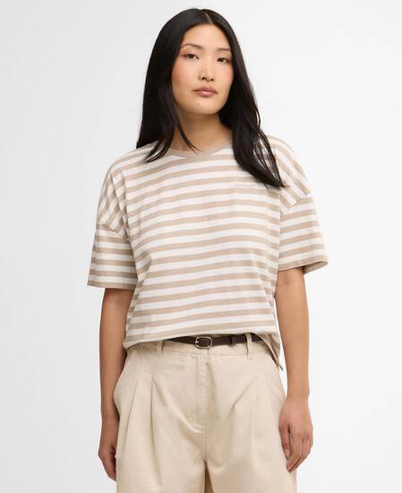 T-Shirt Adria Striped Light Sand Stripe
