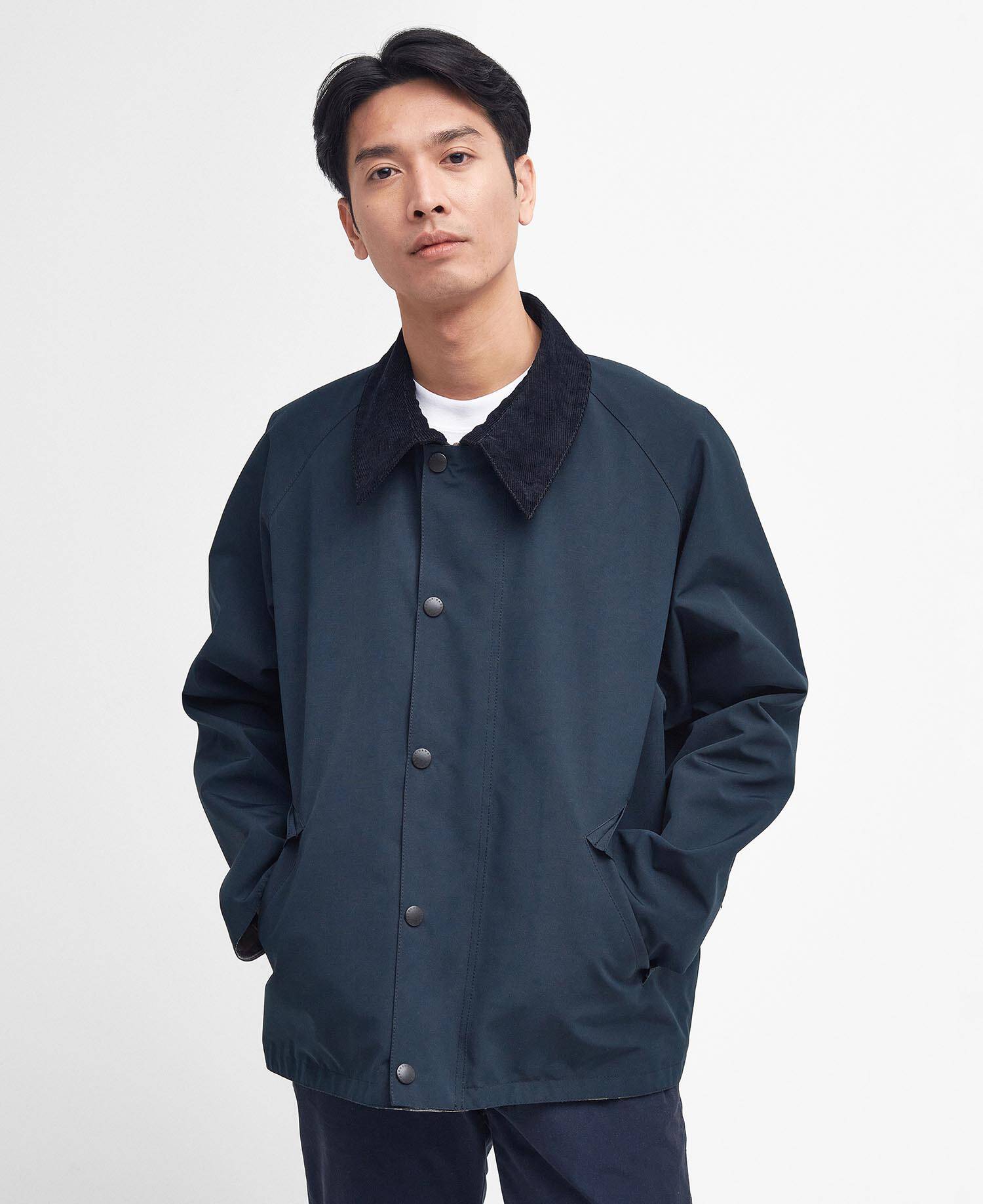 Oversized Reversible Transporter Jacket Navy-Dress image number 0