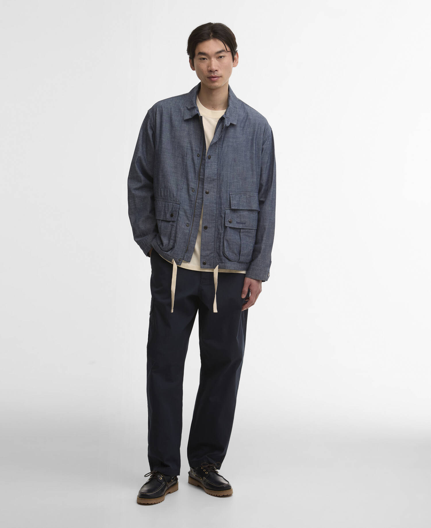 Modified Westoe Casual Jacket Chambray image number 1