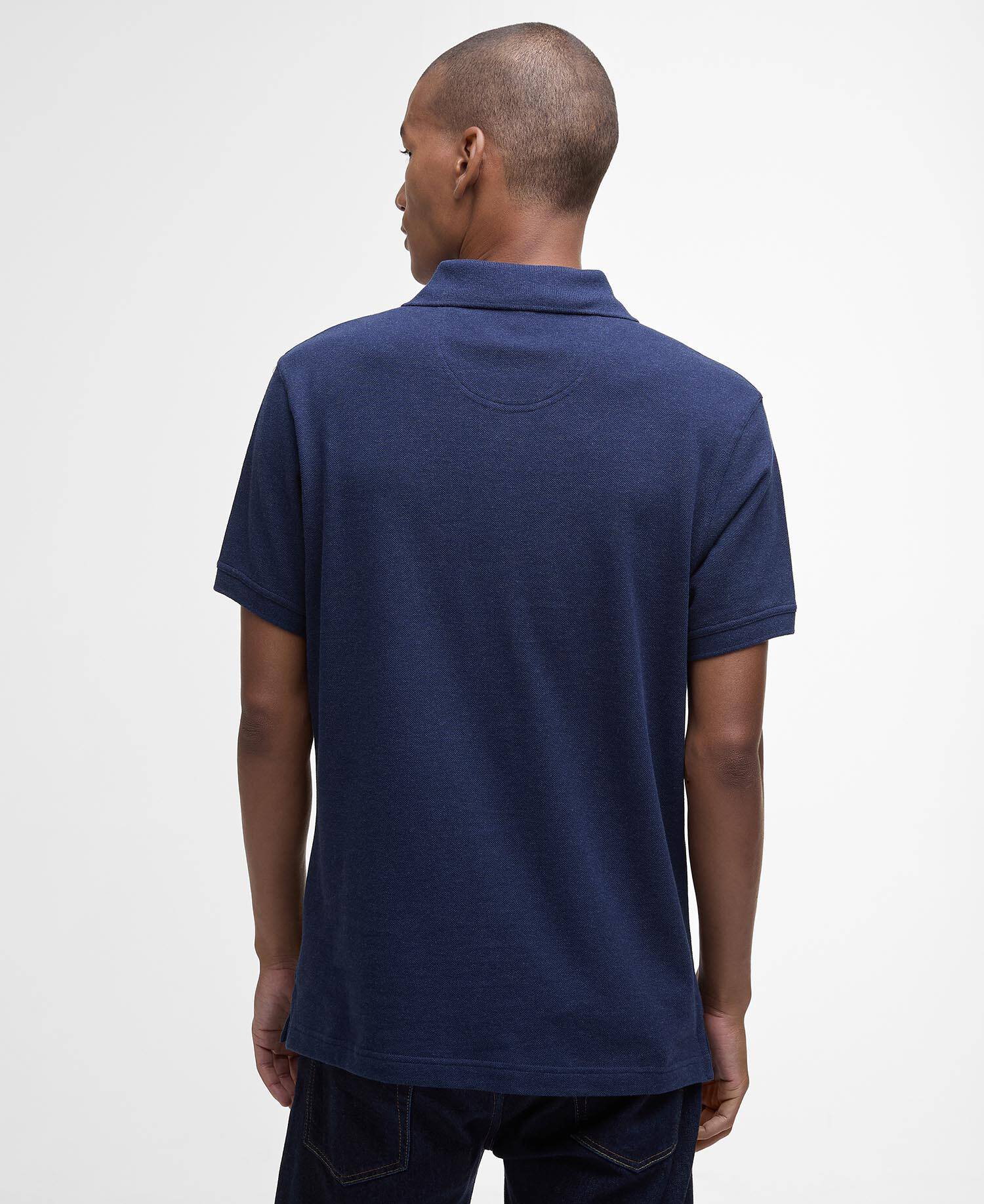 Tartan Pique Polo Shirt Inky Marl image number 2