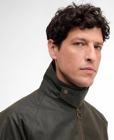 Re-Engineered Blackett Spey Waxed Jacket Archive Olive