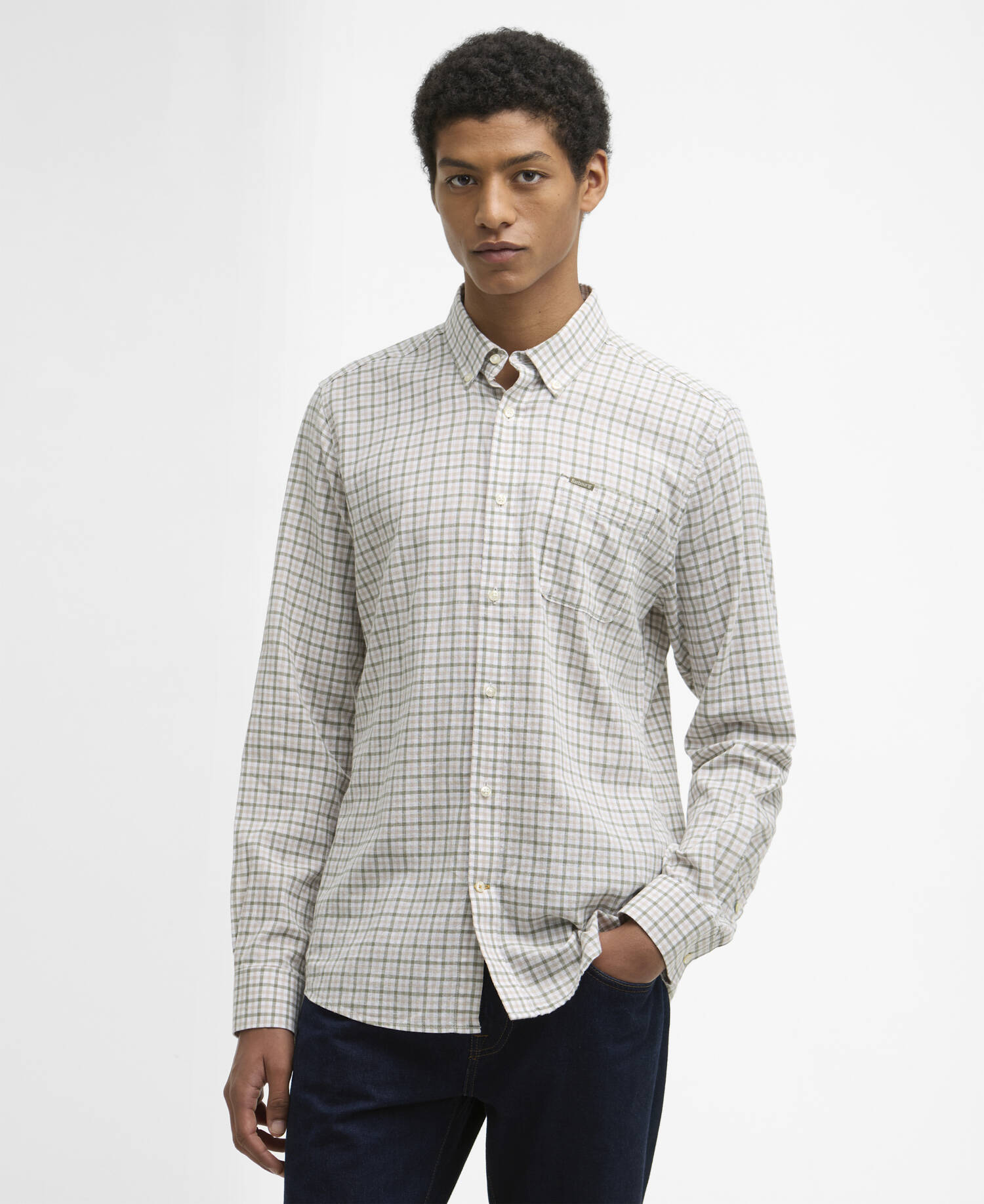 Nelson Long-Sleeved Tailored Shirt Stone image number 0