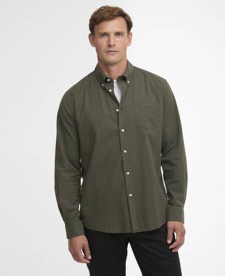 Aukside Regular Shirt Olive Marl