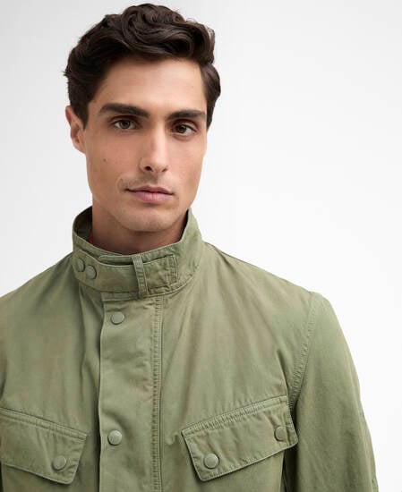 Garment Dyed Duke Casual Jacket Burnt Olive