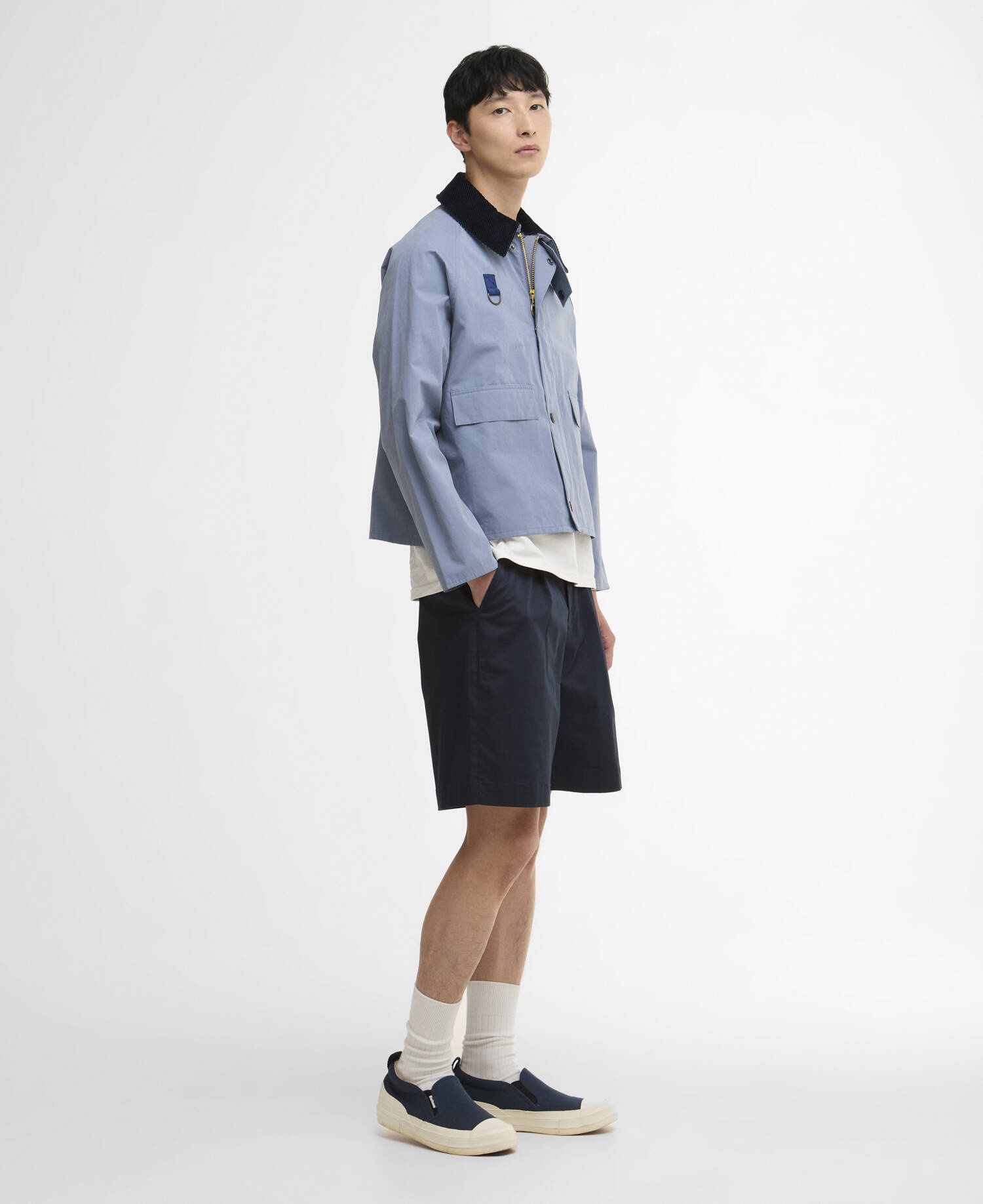 Spey Oversized Casual Jacket Washed Blue image number 1