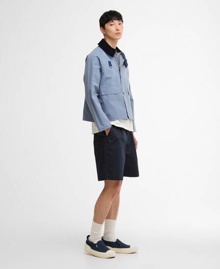 Spey Oversized Casual Jacket Washed Blue