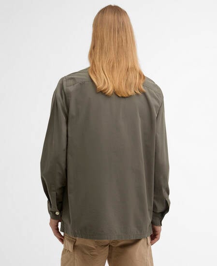 Camicia Ryehill testurizzata dalla vestibilit&agrave; rilassata Green Slate