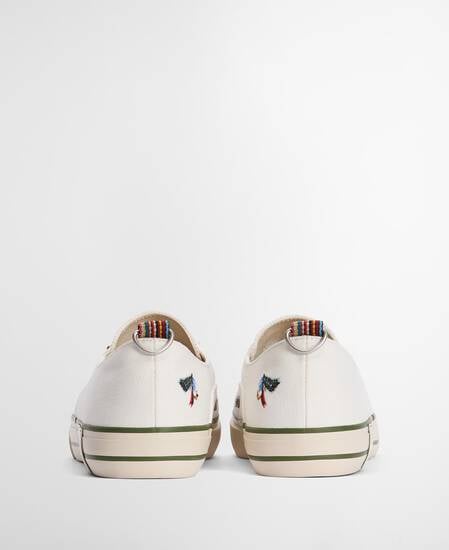 Paul Smith Loves Barbour Damen Sneaker Plimsolls Off White
