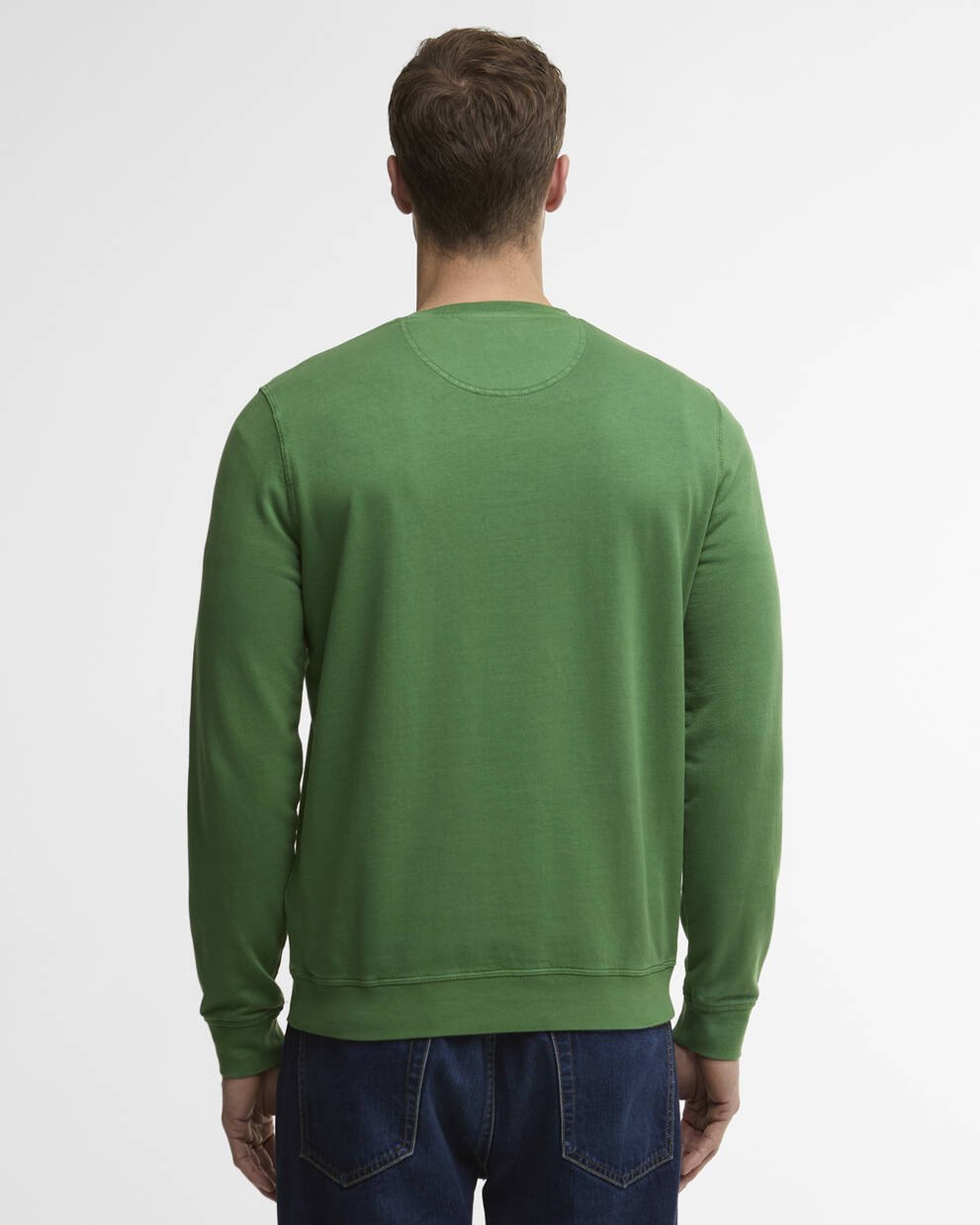 Sweatshirt Washed Tartan Rundhalsausschnitt