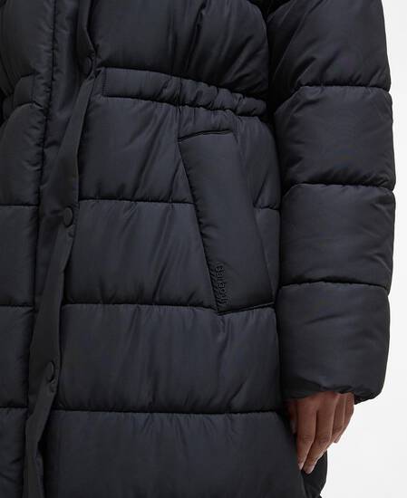 Freya Puffer Jacket Black/Onyx Tartan