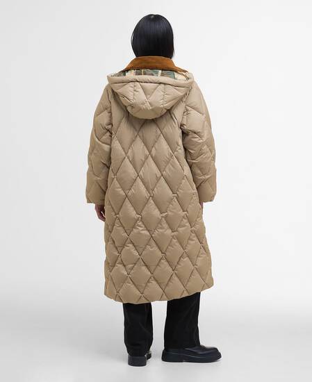 Longline Yasmin Down Puffer Jacket Light Trench