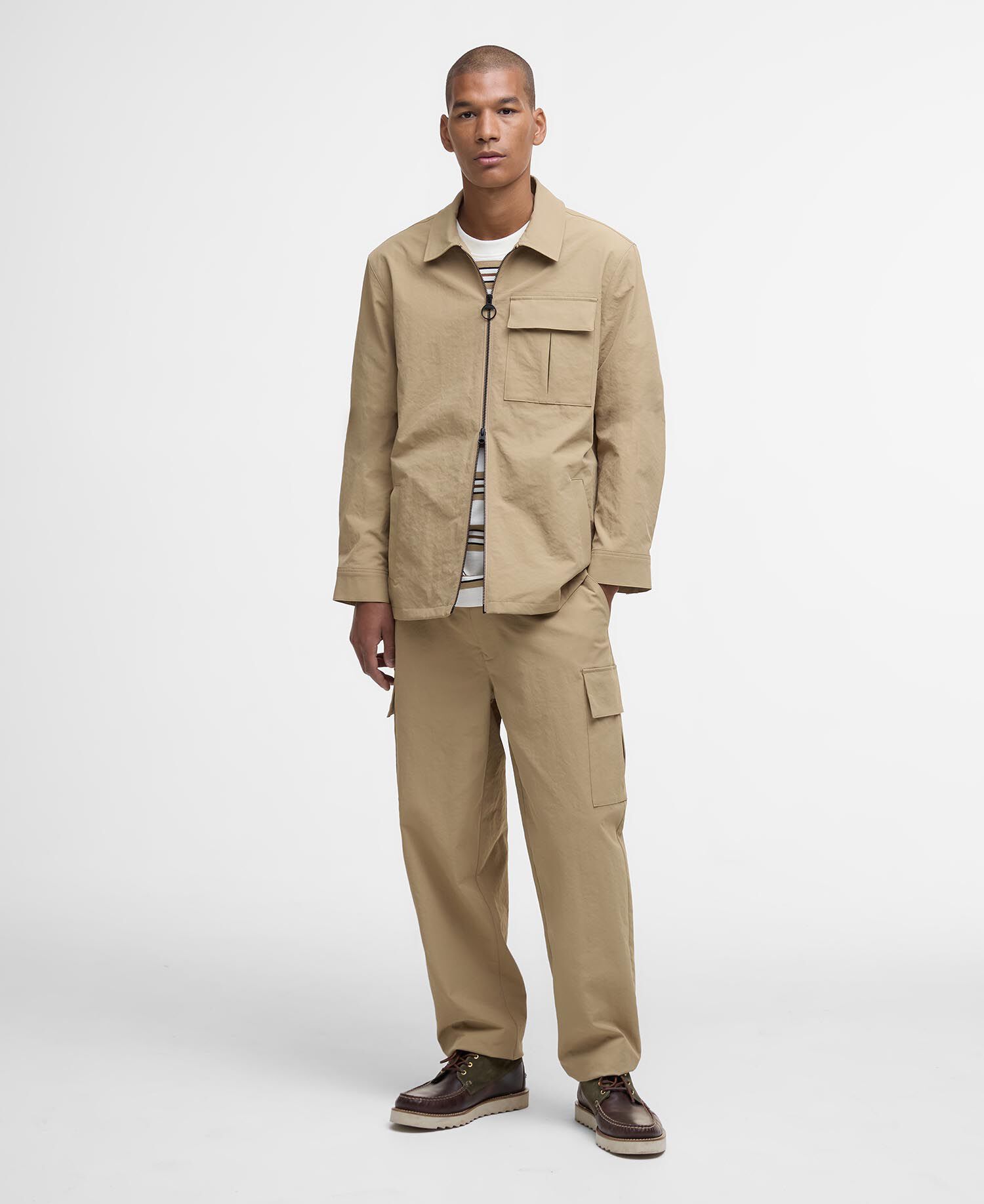 Overshirt Bellman Textured Trench
