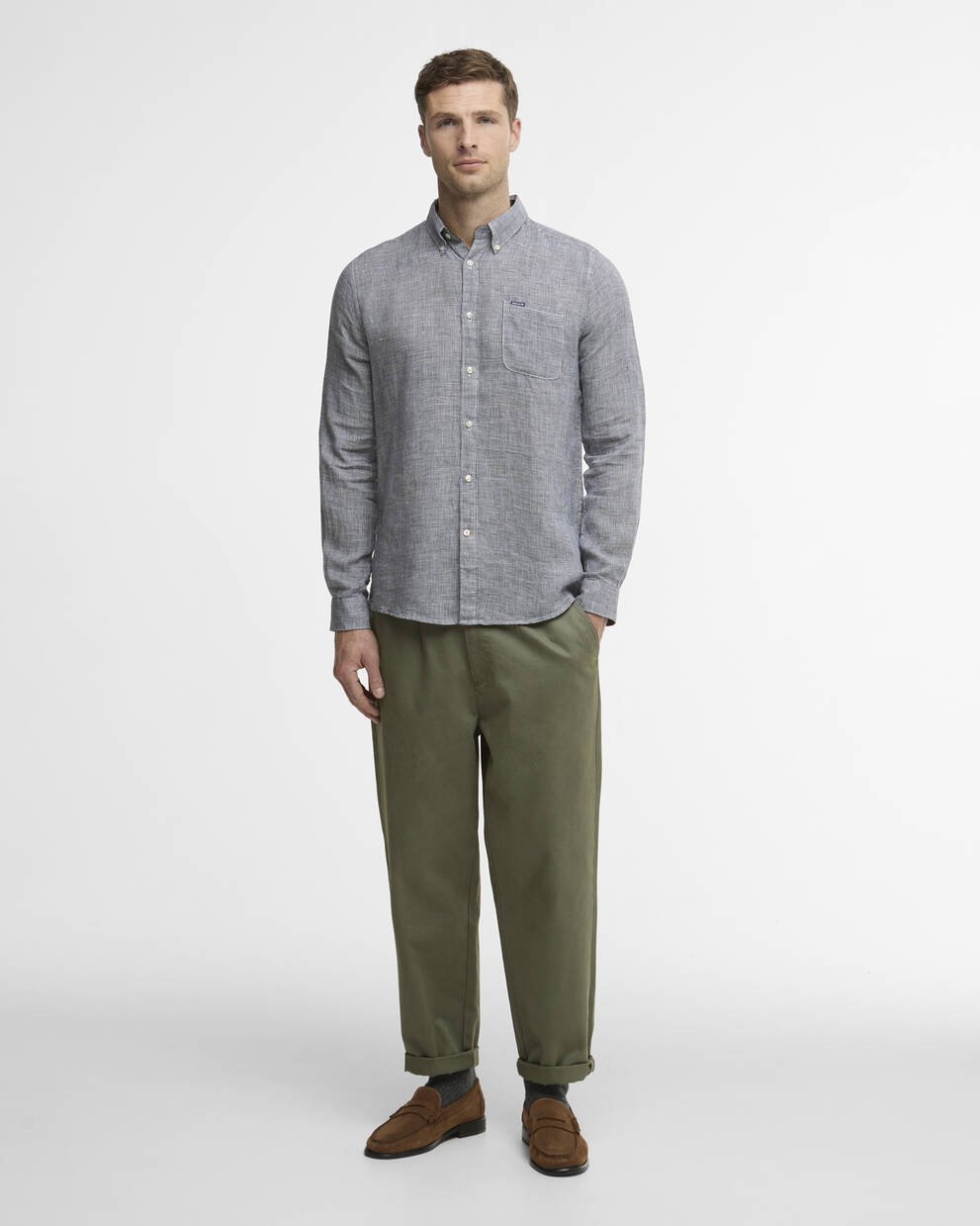 Camicia sartoriale di lino Linton