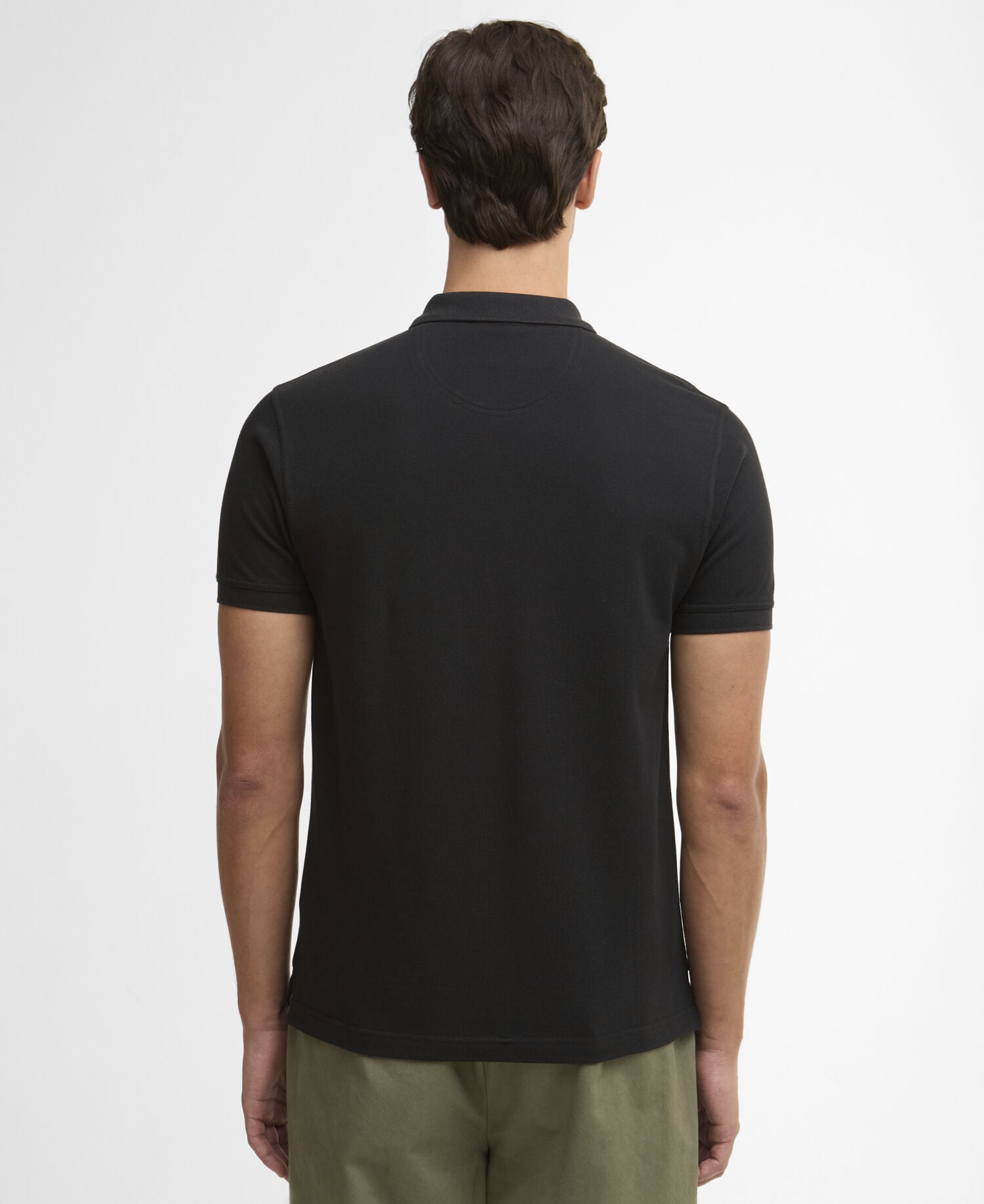 Pima Cotton Tailored Polo Black