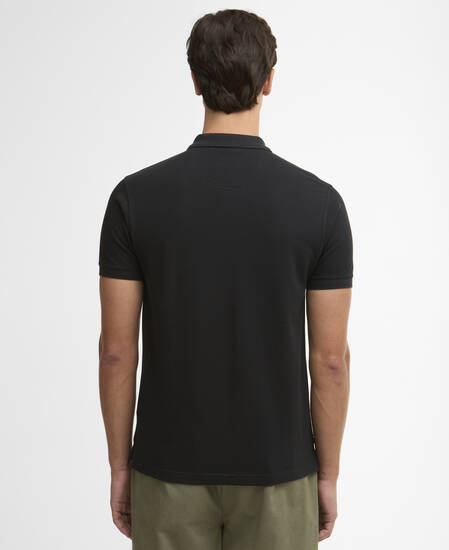 Pima Cotton Tailored Polo Black
