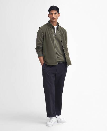 Essentials Fleece Gilet Mid Olive