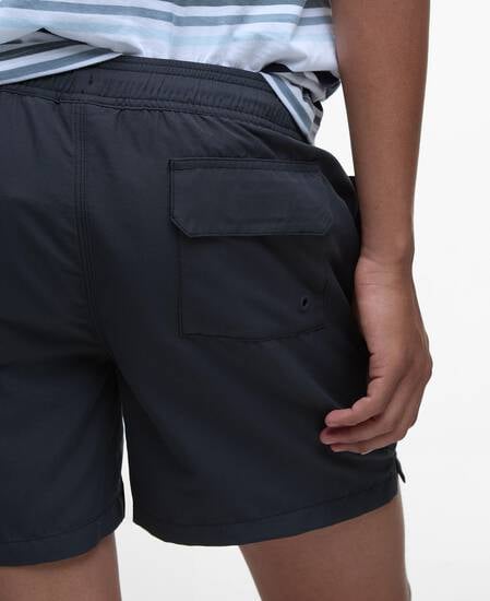 Staple Logo 7" Swim Shorts Classic Black