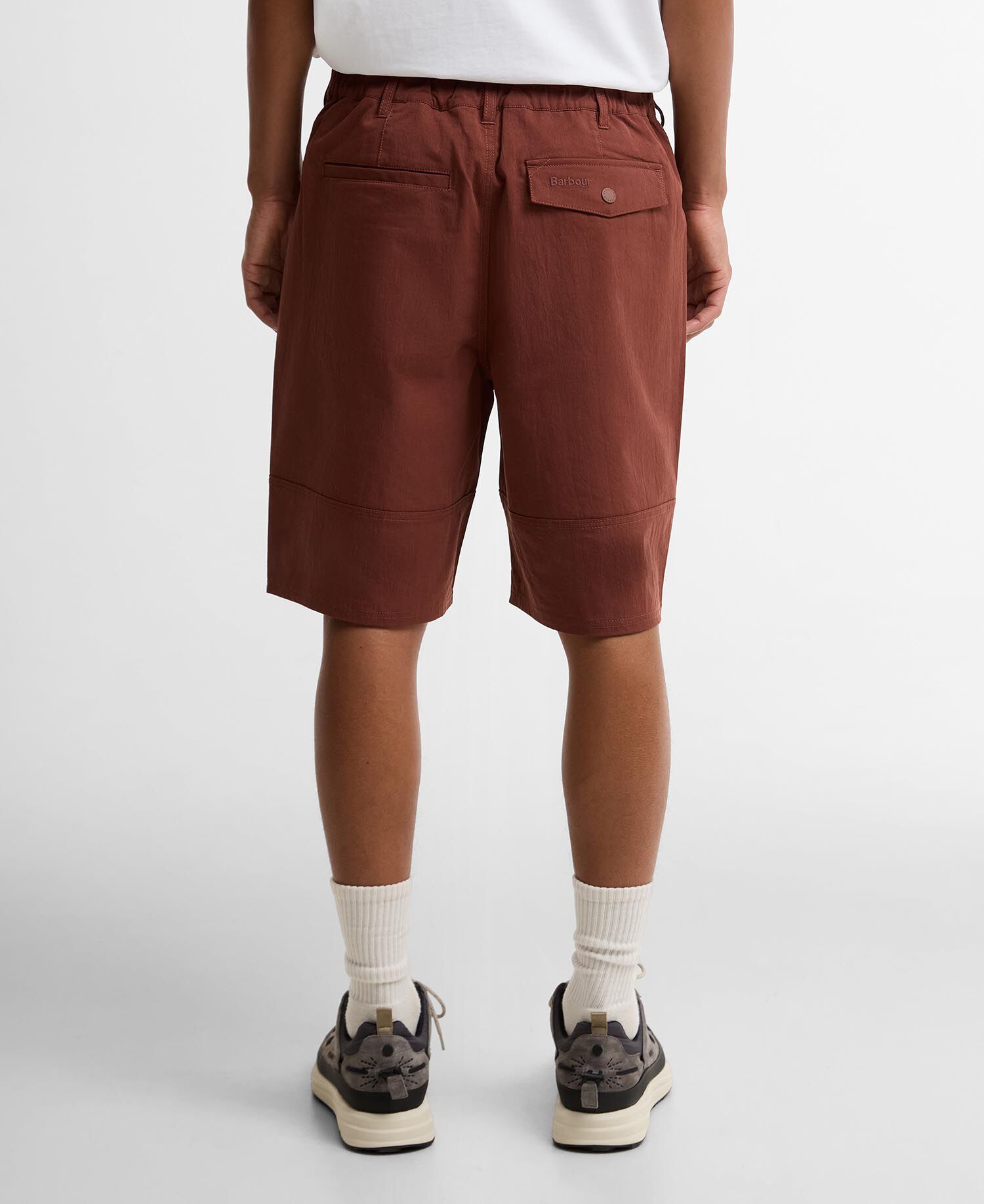 Strickland Textured Shorts Burnt Pepper