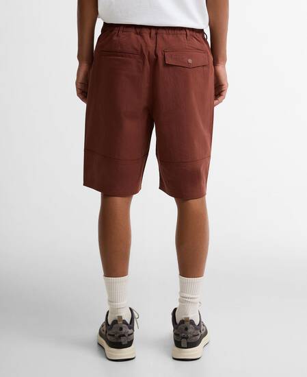 Strickland Textured Shorts Burnt Pepper