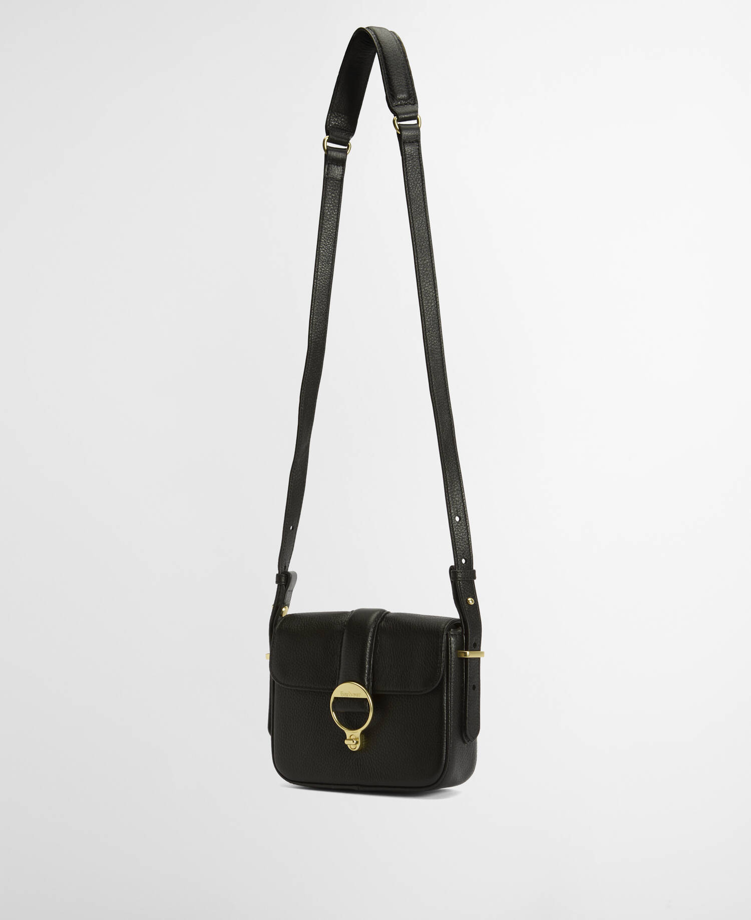 Mini borsa a tracolla in pelle Rosa Black image number 4