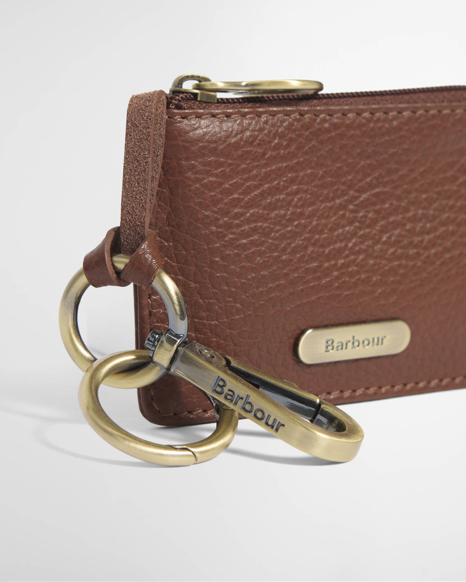 M&uuml;nzgeldbr&ouml;se Leather Charm Brown image number 1