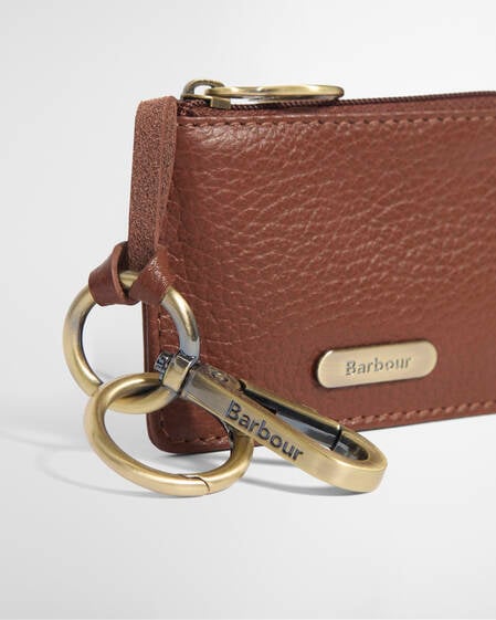 M&uuml;nzgeldbr&ouml;se Leather Charm Brown