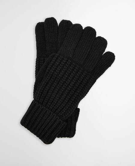 Saltburn Knitted Gloves Classic Black