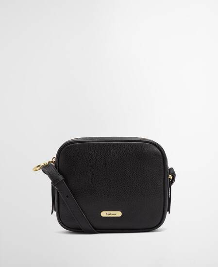 Daphne Leather Crossbody Bag Black