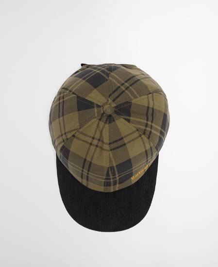 Elaine Tartan Cap Olive Check