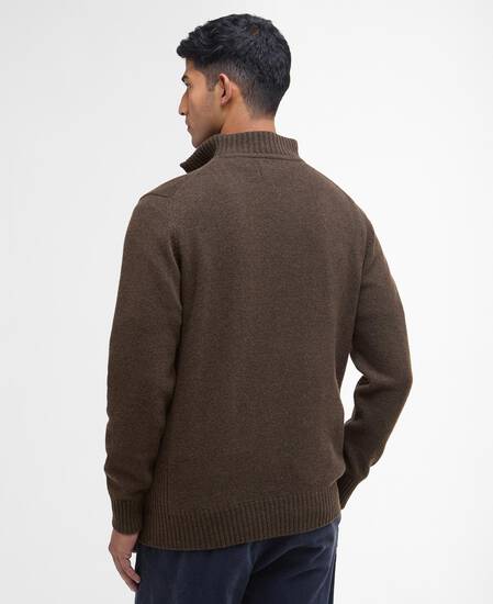 Essential Half-Zip Jumper Dark Oak