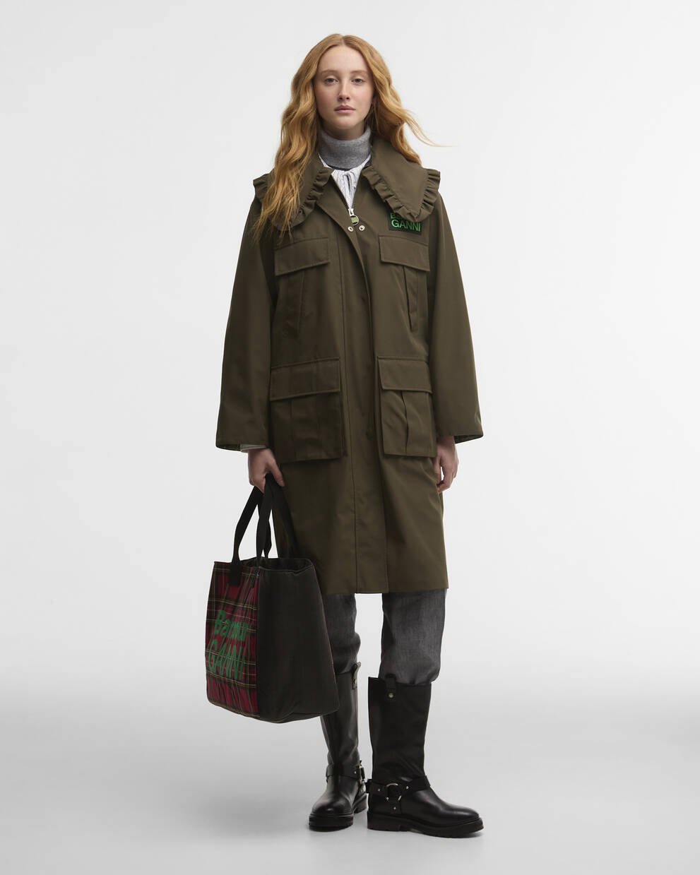 Barbour x GANNI Waterproof Parka Jacket