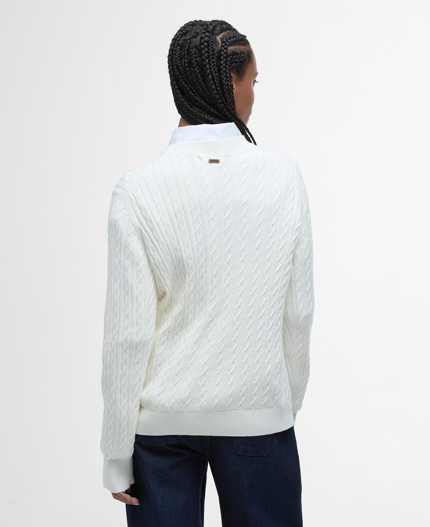 Hartland Crew Neck Jumper Cloud